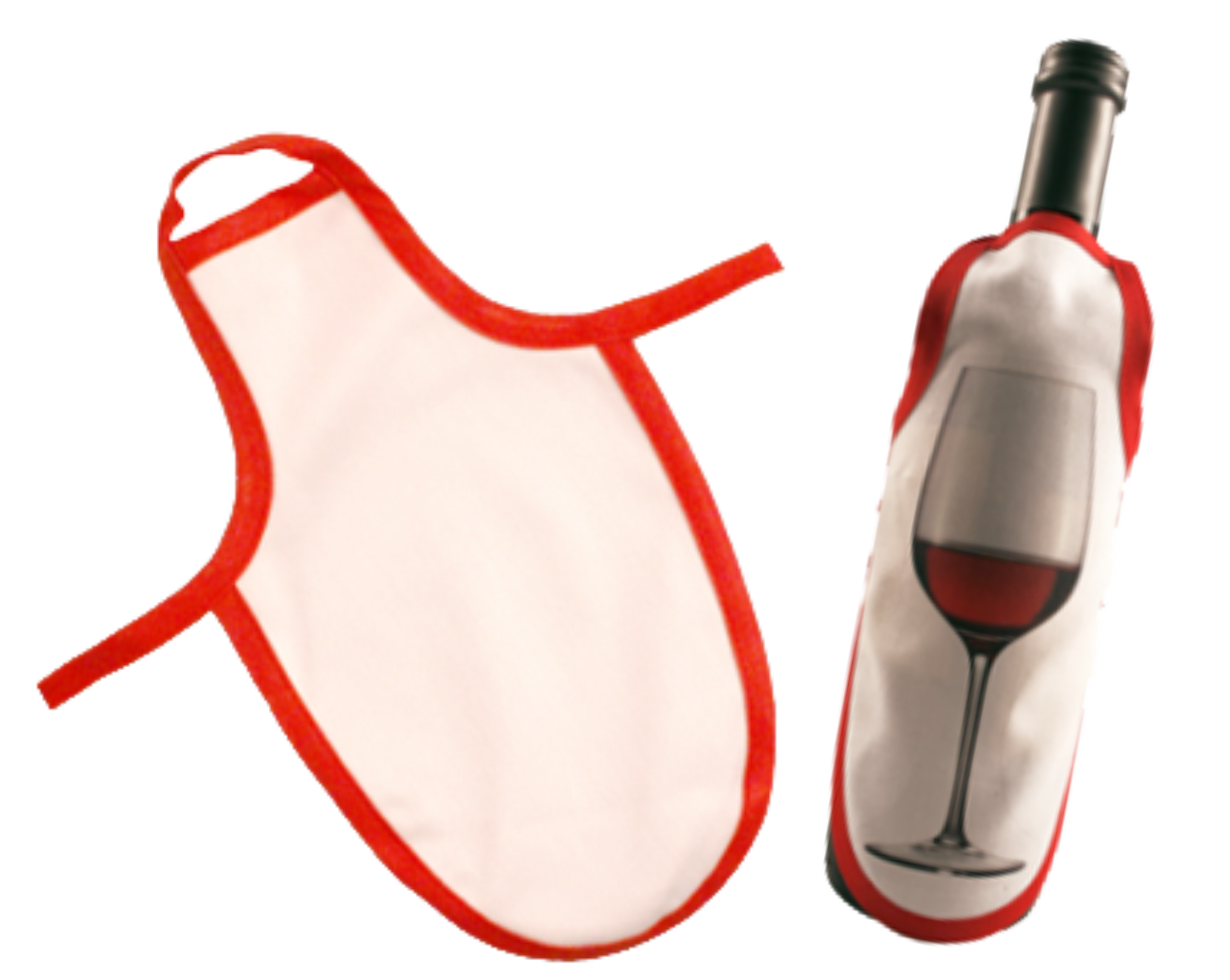 Flaschenschürze zusammen